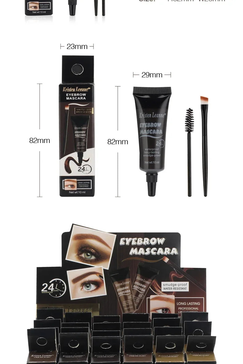 Professional Eyebrow Enhancers Cream Women Natural Liquid Dyeing Eyebrow Set Brow Tattoo Pigments Lasting Waterproof Eyebrow Gel