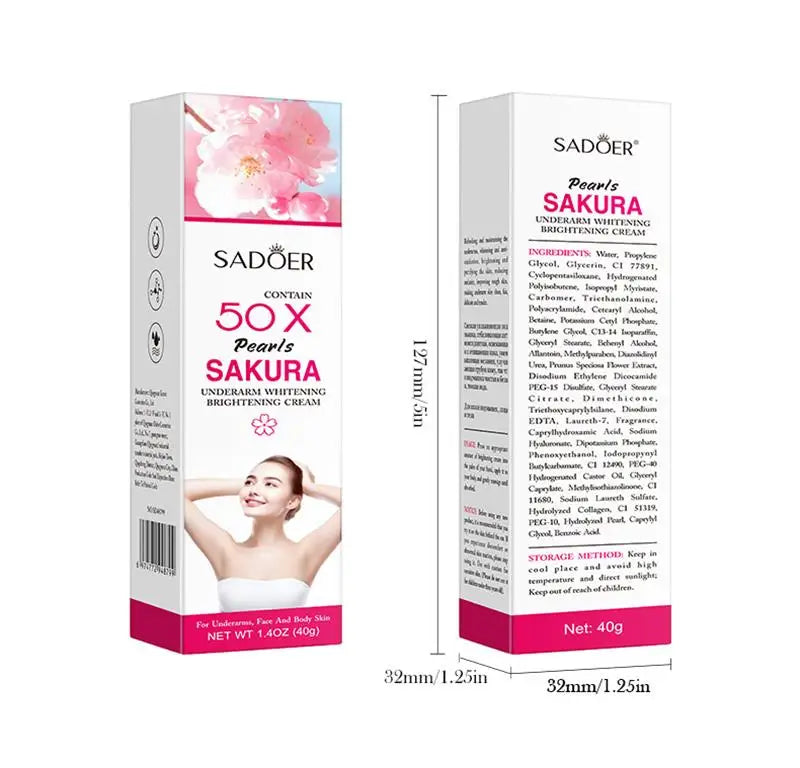 Whitening Cream Private Parts Underarm Bleaching Serum Whiten Butt Knee Brighten Inner Thigh Intimate Parts Dark Remove Melanin