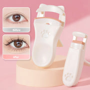 Eyelash Clip Cat Claw Eyelash Clip 1 Set Of Portable Cute Eyelash Clip Tool With Additional Silicone Pad Precision Eyelash Clip