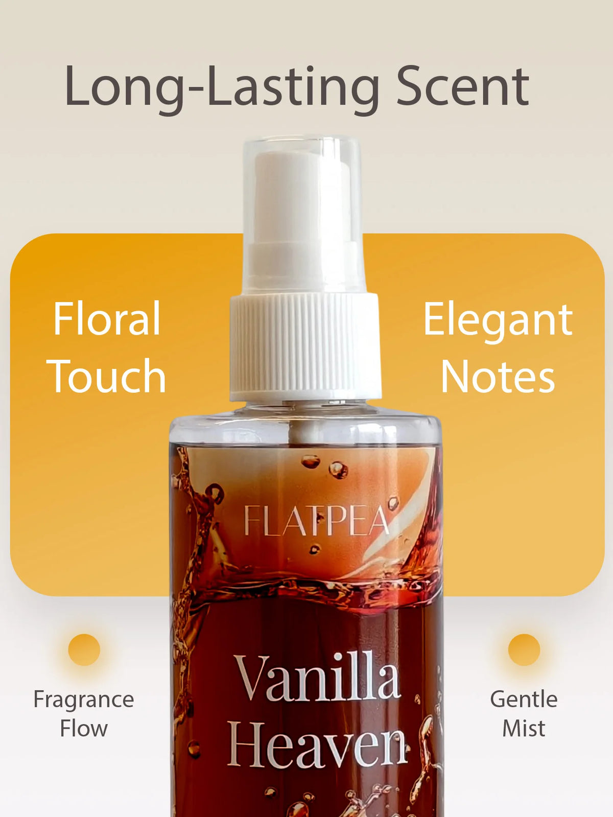1pc 100ml Portable Vanilla Caramel Food Fragrance Room Spray, Air Freshener，Recommended Gift, Christmas