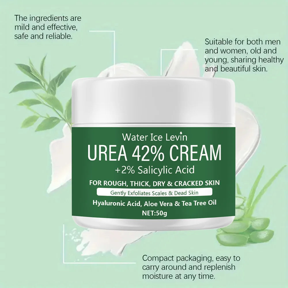 New 42% Urea Cream + 2% Salicylic Acid Foot and Hand Moisturizer, Deep Moisturizer and Nourishing Moisturizer