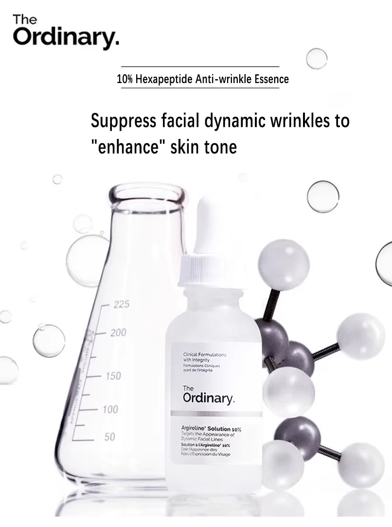 Argireline Solution 10% for Reducing Fine Lines Facial Lifting and Firming Essence Anti-wrinkle Fade Wrinkles and Forehead Lines