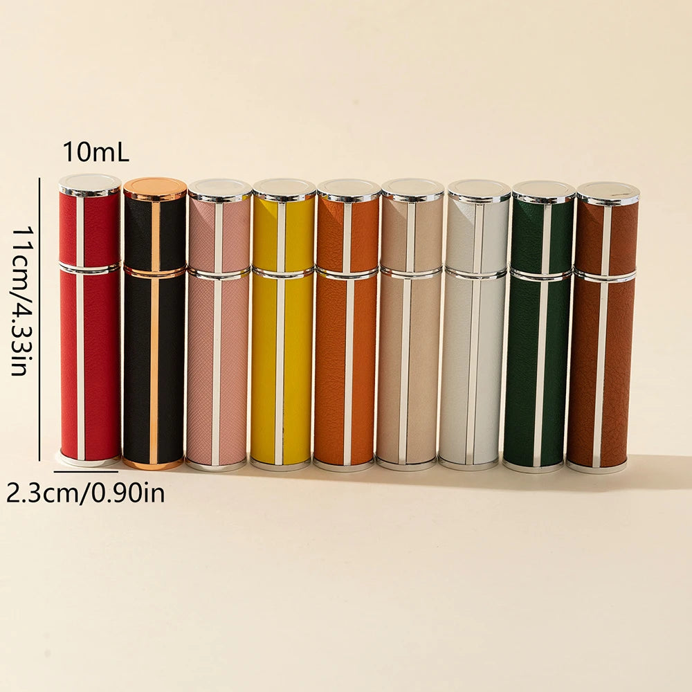 1PC Leakproof 10ml Travel Perfume Atomizer - Portable, Replenishable mini Cologne Dispenser, Glass Inner Bottle