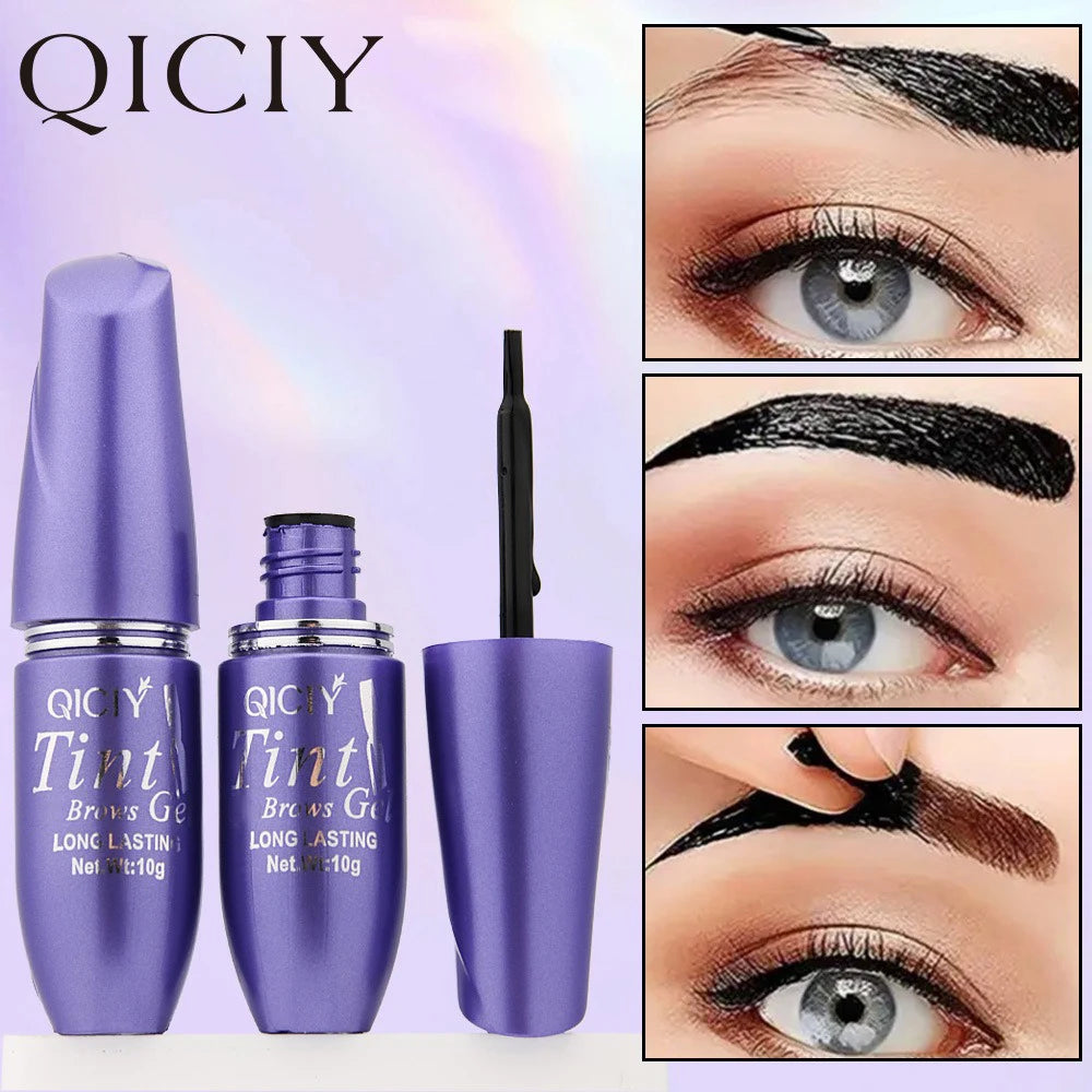 New Tattoo Peel Off Eyebrow Gel Tint Semi Permanent Brow Tint Waterproof Lasting Transfer-proof for Fuller Defined Looking Brows