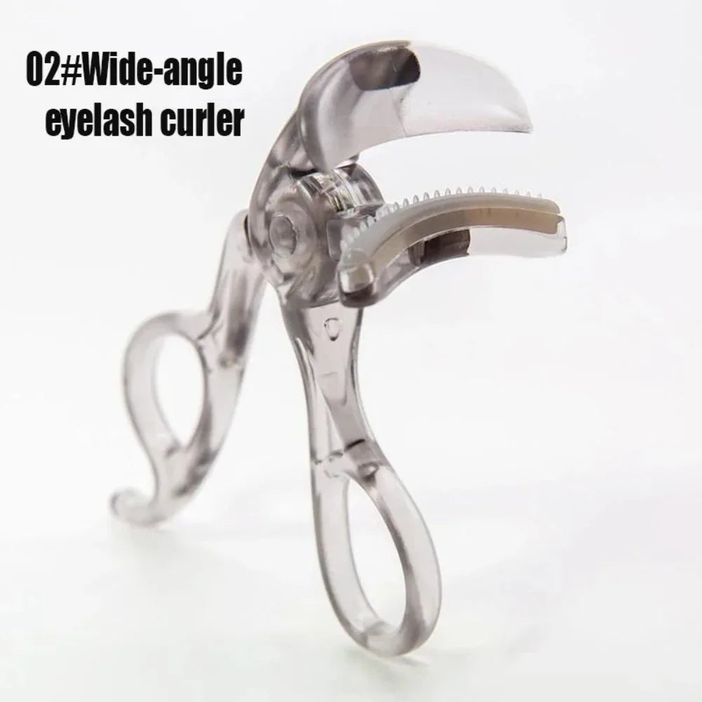 Dual-Type Eyelash Curler with Comb – Wide & Partial Clip Options, Waterproof, Long-Lasting, Natural Curl, Unisex Certified