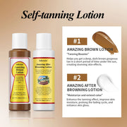 Self-tanning Lotion Waterproof Sweat Proof Colorfast Long-lasting Brown Skin Effect Coconut Flavor Gorgeous Tan Skin Lotion