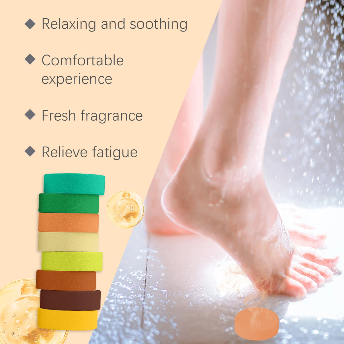 Aromatherapy Shower Steamers Aromatherapy Home Spa Relax Body Mental Relaxation Bath Products Shower Steamers Tablets Deep Clean