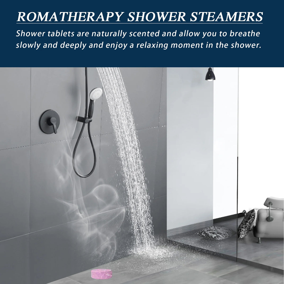 6pcs Aromatherapy Shower Steamers Long-Lasting Fragrance Nighttime Shower Tablets Bath Tablets For Bath Tablet Spa Relaxation