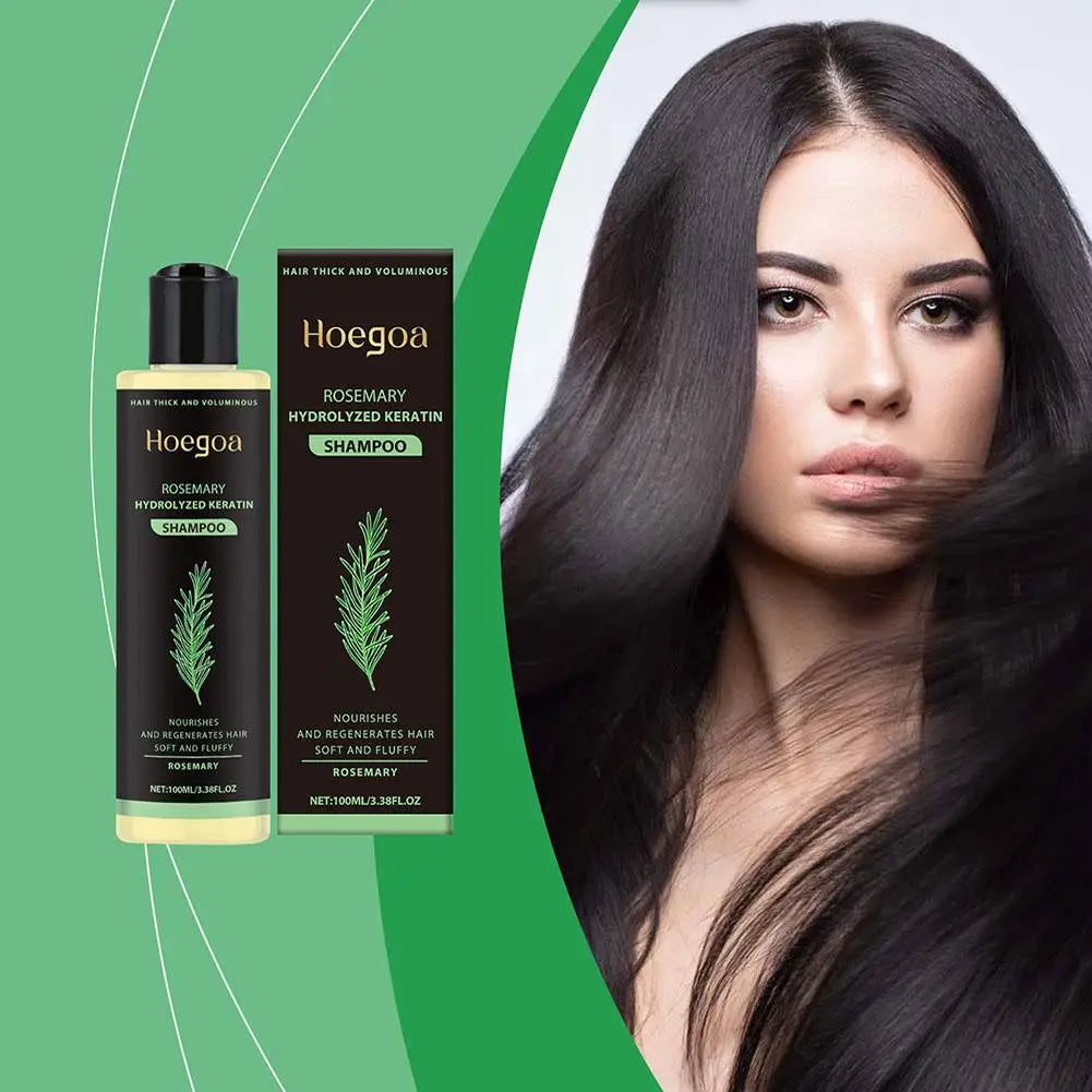 Natural Rosemary Hair Shampoo 100ML Reduce Hair Loss Clean Dandruff Nourish Moisturize Scalp Hair Care Product 1pc