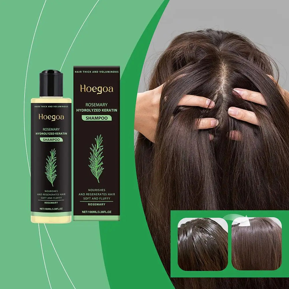 Natural Rosemary Hair Shampoo 100ML Reduce Hair Loss Clean Dandruff Nourish Moisturize Scalp Hair Care Product 1pc