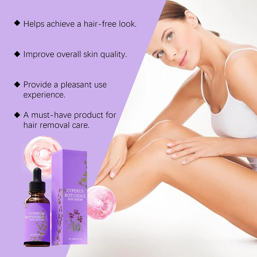 Cyperus Rotundus Hair Growth Inhibitor For Women Non-Irritating Safe Slowing/Reduction Body Hair Growth Oil For Women Men