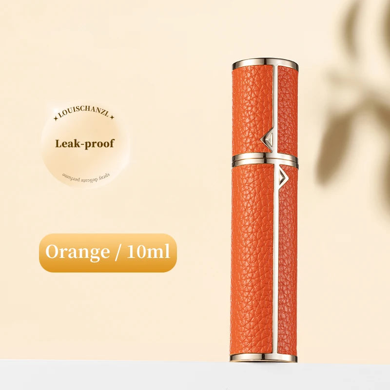 5ml PU Leather Mini Perfume Atomizer Bottle Sprayer Suitable for Boarding Tight Sealing Travel Customized Refillable Bottles