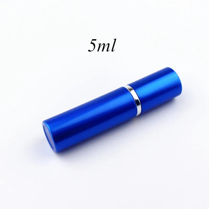 1PC 5ml 10ml Portable Mini Perfume Glass Bottle Travel Aluminum Spray Atomizer Empty Metal Parfume Atomiser Sprayer