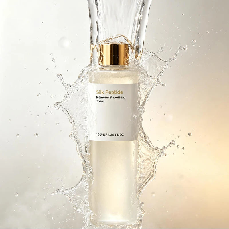 Silk Peptide EGF Facial Toner Gold Particle Smoothing Essence Water Deep Hydration Moisturizing Face Liquid Daily Korea Skincare