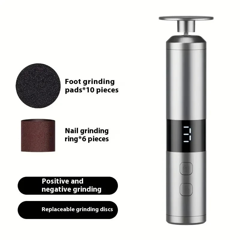 3-Speed LCD Electric Foot Callus Remover – Fast Charging, Hand & Foot Care Tool for Home Use