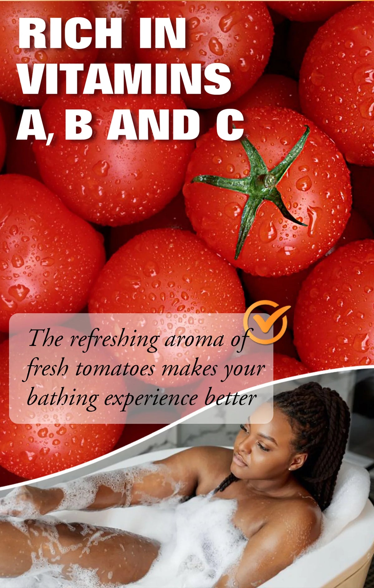LKIAE Organic Fruit Tomato Whitening Soap, Lightening, Reduce Dark, Black Spots, Even Skin Tone, Clean Skin, Exfoliation, 200g