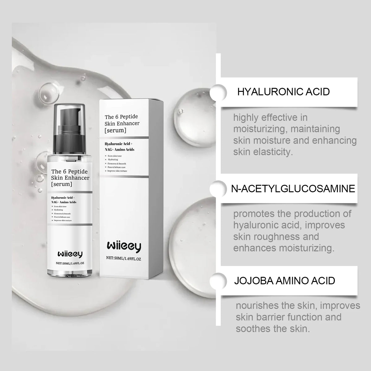 6 Peptide Body Essence Stretch Mark Remover Fade Fine Line Firm Repair Obesity Scar Brighten Moisturize Pregnant Skin Care Oil