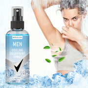 Male Refreshing Cooling Deodorant Spray with Niacinamide, Comfortable Underarm Skin Care