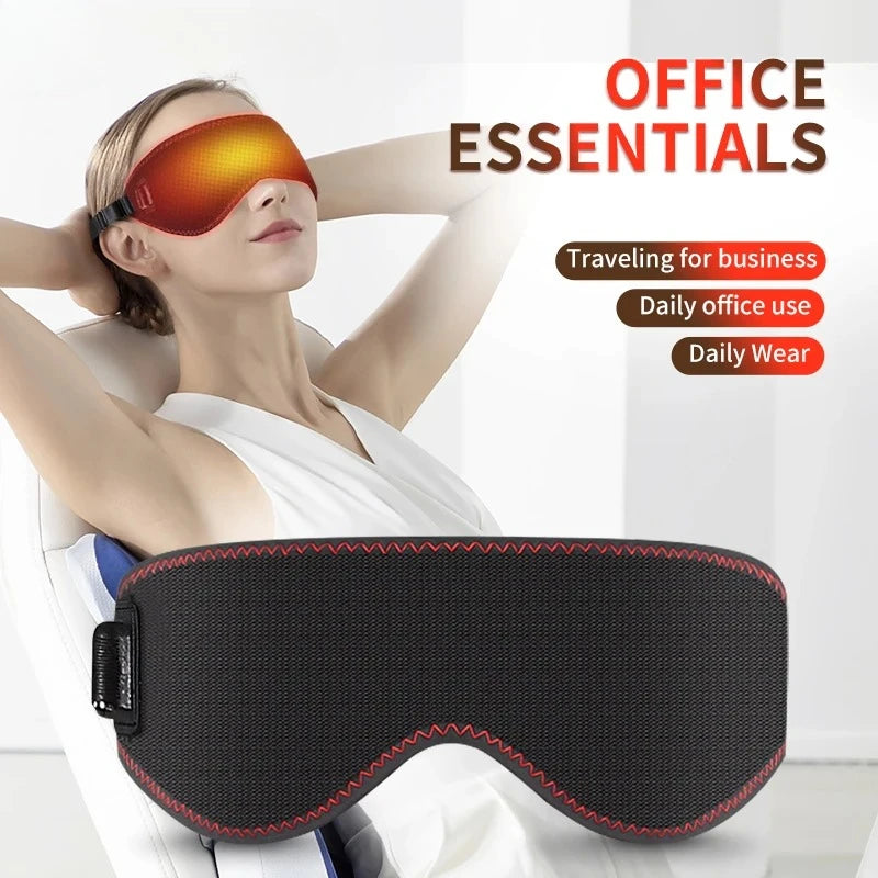 Heated Eye Mask Eye Mask for Dry Eyes with 3 Heat Levels Hot Compress Warm Compress Heating Pad for Sleep Dark Circles