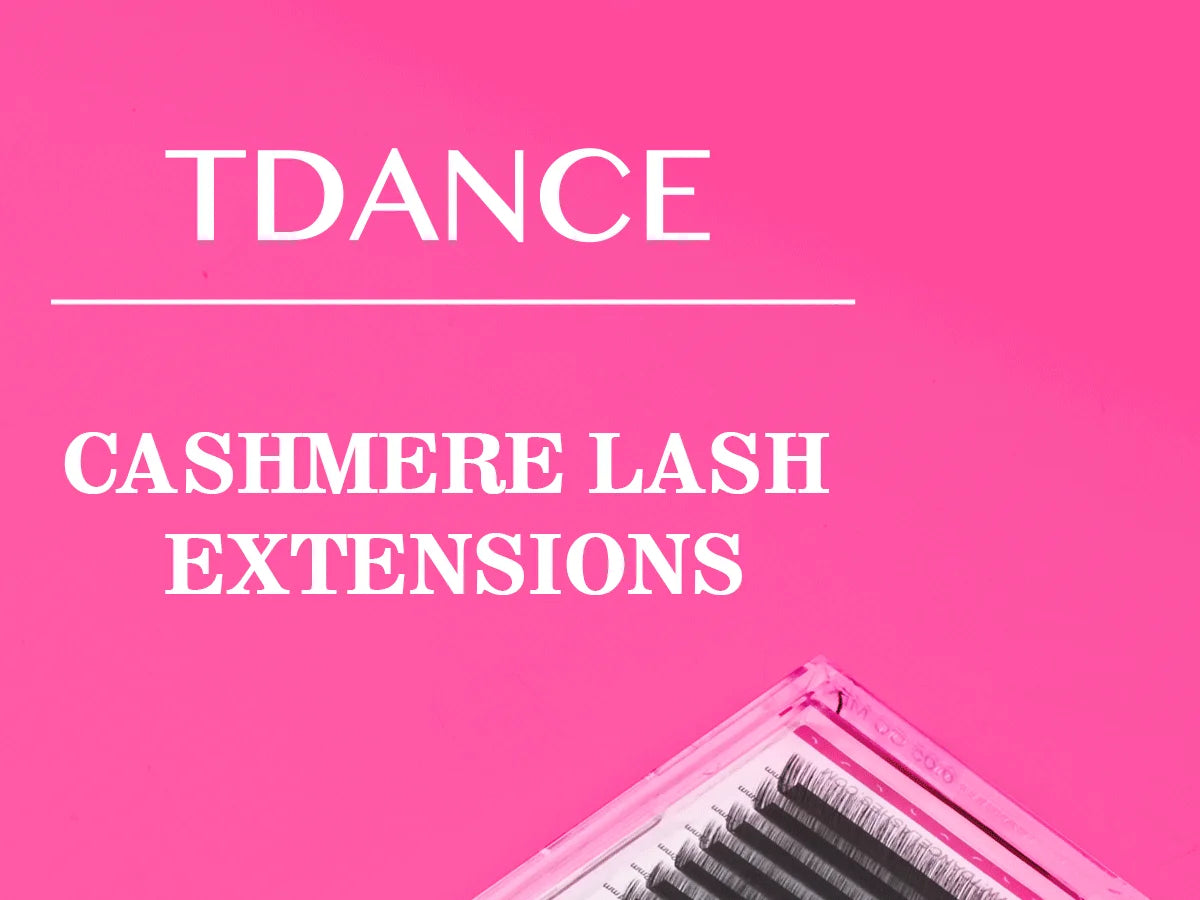 TDANCE Cashmere Lash Extensions Super Matte Black Classic Lash Extensions Individual Volume Lash for Professional Mink Lashes