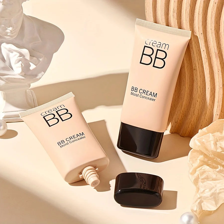 BB Cream Concealer, Lasting Moisturizing, Nude Makeup Liquid Foundation Isolating Cream, Water Light CC Cream