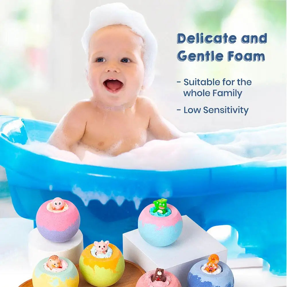 Newly Upgraded 1pcs Surprise Bath Balls Bath Toys Bath Ball Foam Bath Children Bath Ball Mini With Surprise Toy Inside