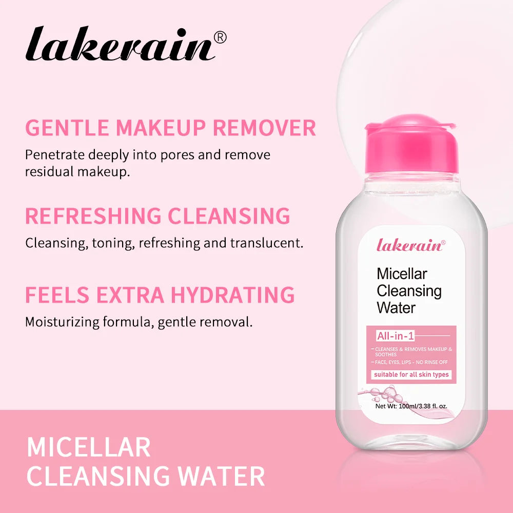 100ml Garnier Micellar Water Hydrating Facial Cleanser Deep Makeup Remover Cleaning Water Refresh Hydrate Cleansing Face Skin