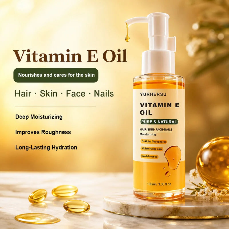 Vitamin E shower oil，Hydrating Body Oil with Vitamin E，Daily Hydrating Bath Care for Soft and Smooth Skin