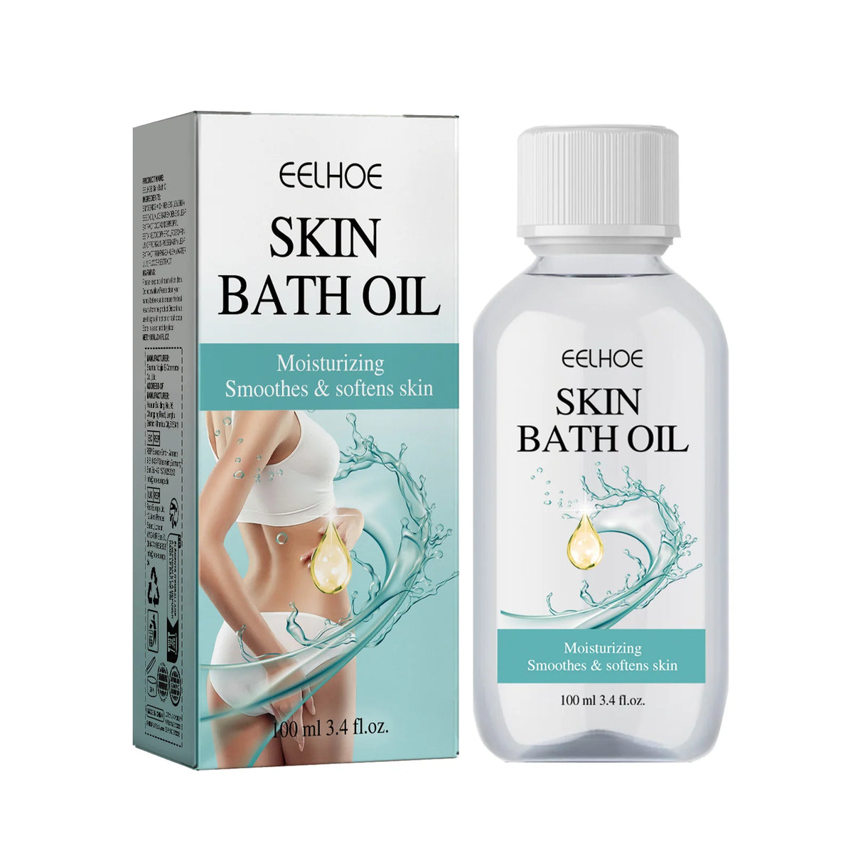 Skin Bath Oil 100ml Spa Moisturizing Bath Oil for Dry Rough Body Skin Hydrating Bubble Bath Moisturizing Nourishing Body Oil ﻿