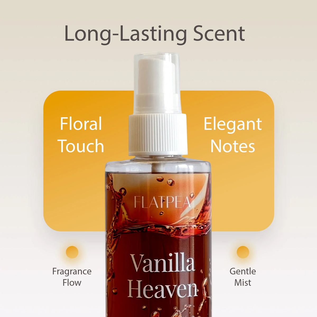 1pc 100ml Portable Vanilla Caramel Food Fragrance Room Spray, Air Freshener，Recommended Gift, Christmas