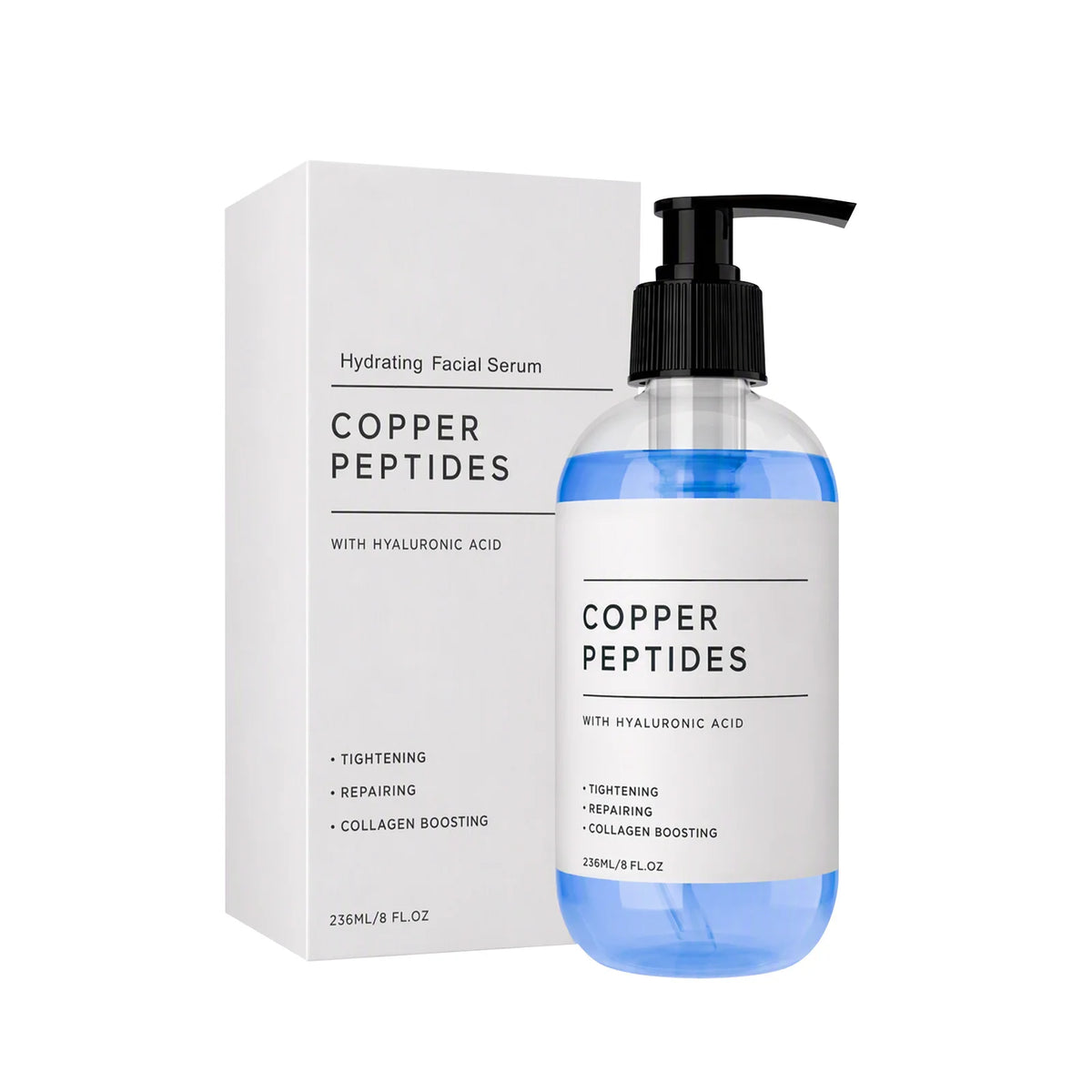 Copper Titanium Essence Hyaluronic Acid Serum For Sensitive Dry Moisturizing Brightening Soothing Face Skin Care Essence