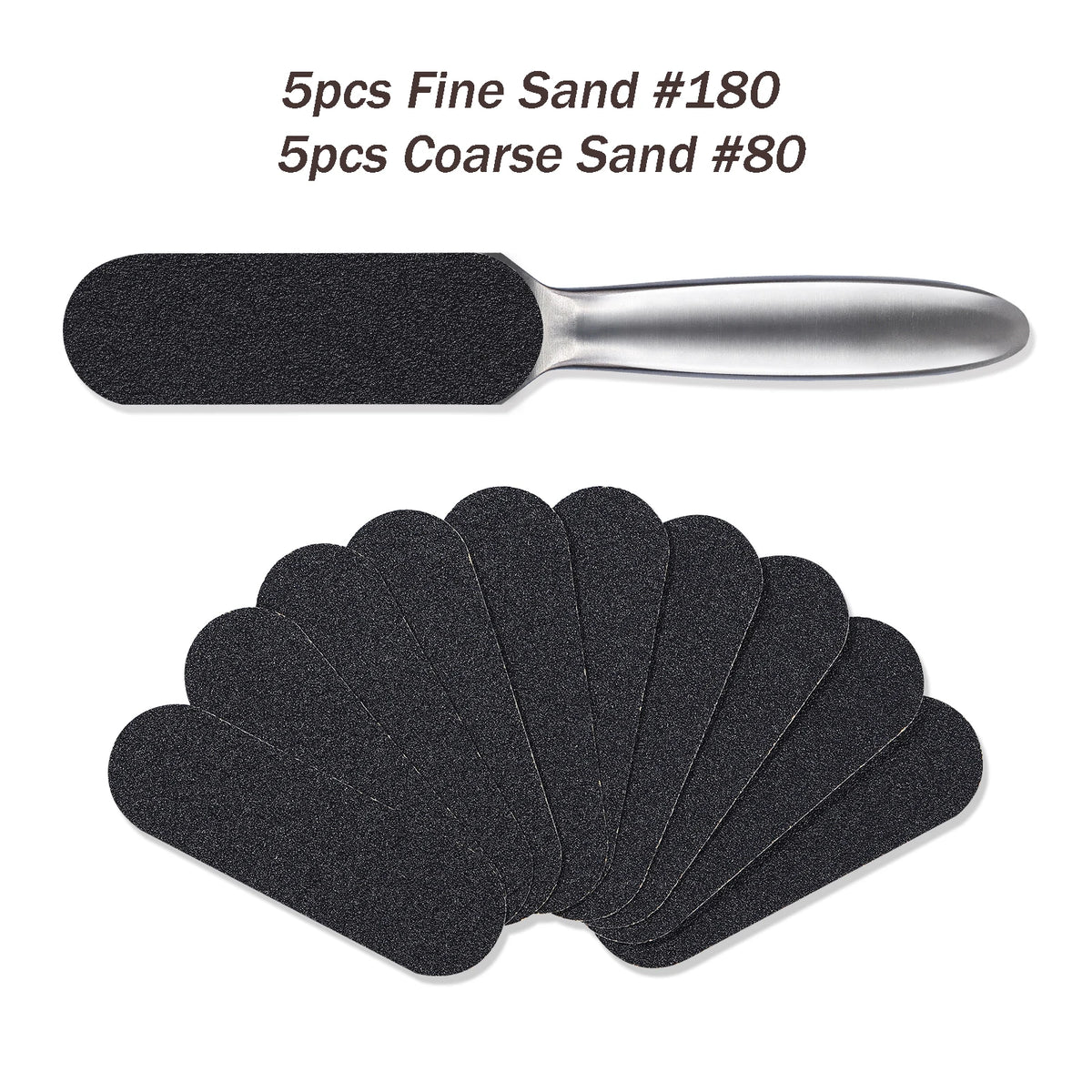 Pedicure Rasp File Callus Remover Foot Files Pedicure Pads Stainless Handle For Foot Care Tools Replaceable Sandpaper