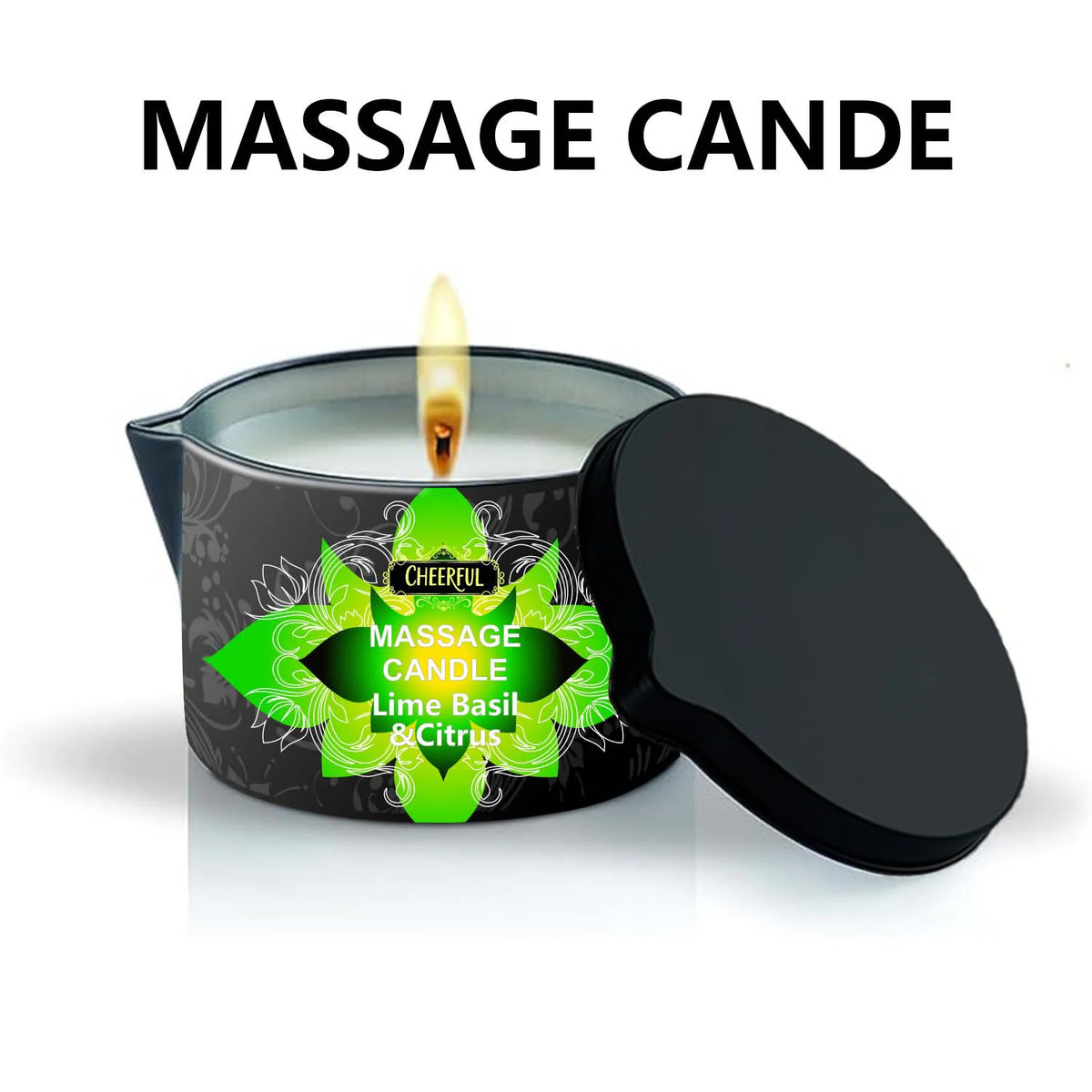 1PC Massage Oil Candles，Luxury Aromatherapy Candles，for Stress Relief and Skin Moisturizing，SM Product Scented Candle Body Oil
