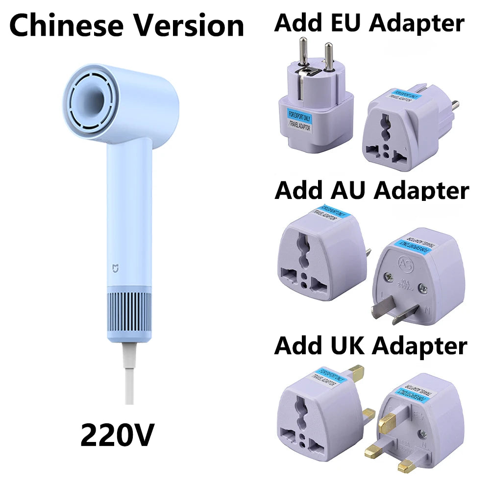 NEW MIJIA High Speed Hair Dryer H501SE 62m/s Wind Speed Negative Ion Hair Care 110,000 Rpm Professional Dry 220V CN Version