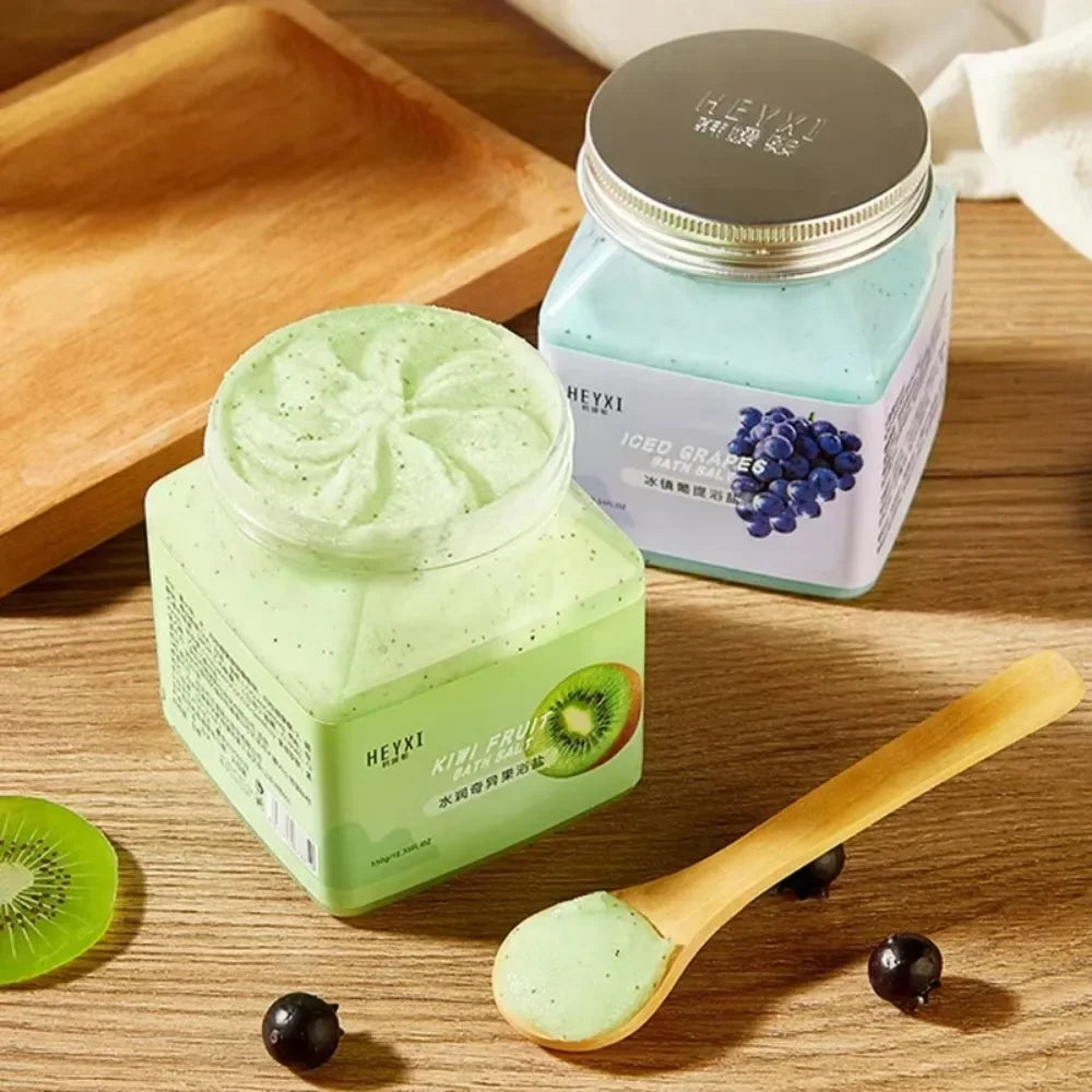 Petal Aromatherapy Sea Salt Body Scrub Bath Salt 350g Bath Exfoliation Cleansing Smooth Body Exfoliator