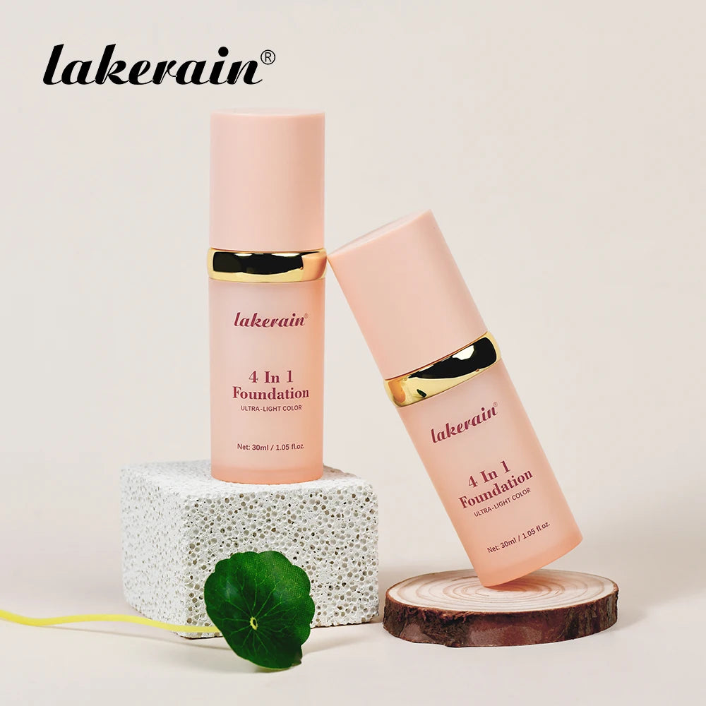 Color Changing Foundation 4 In 1 Moisturizer Longwearing Waterproof Concealer Even Skin Toning Sunscreen Spf 30 Whitening Makeup