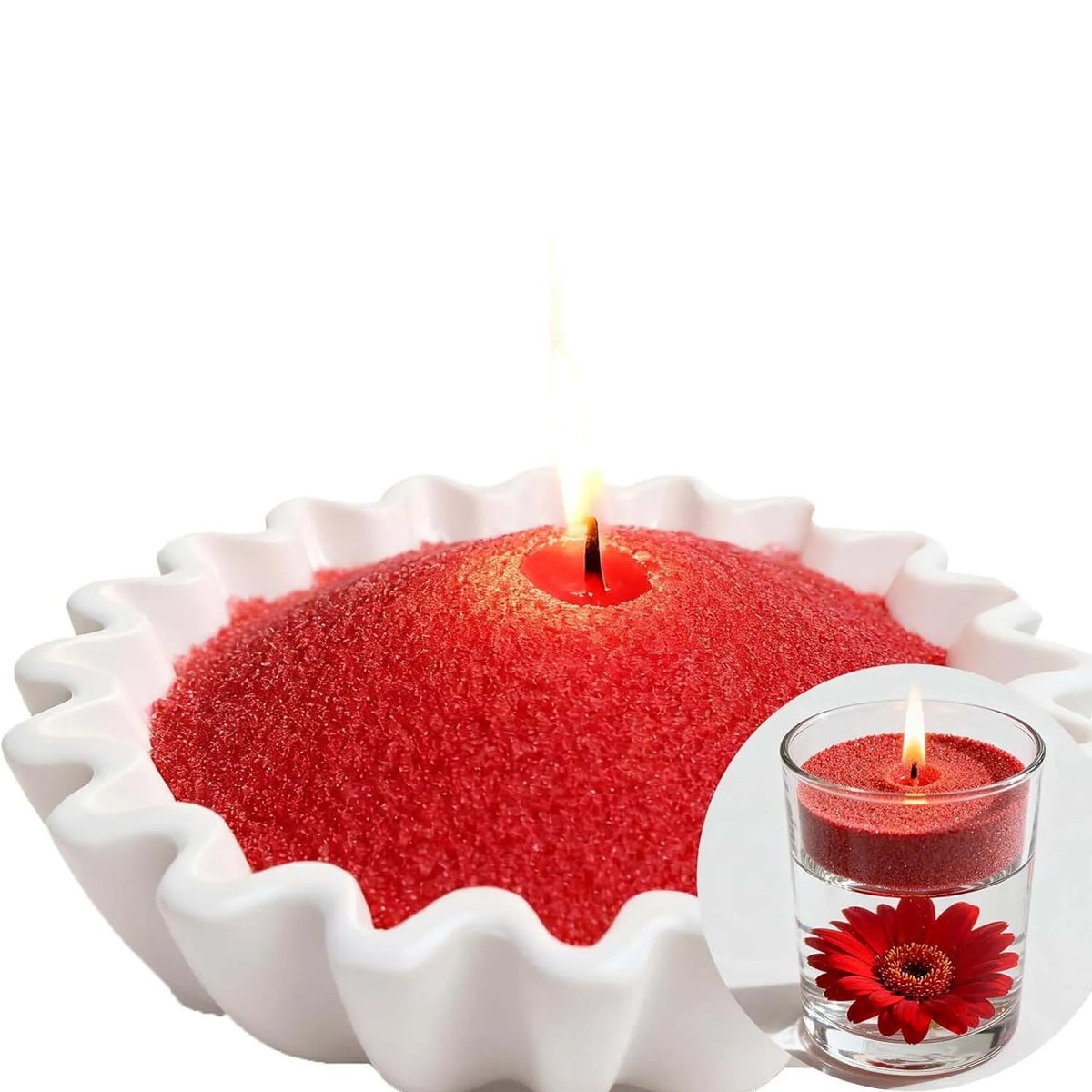 50/100G Red Black Yellow White Sand Wax Ice Flower Wax DIY Scented Candle Making  Wax Pearl Candles Sand Painting Tools