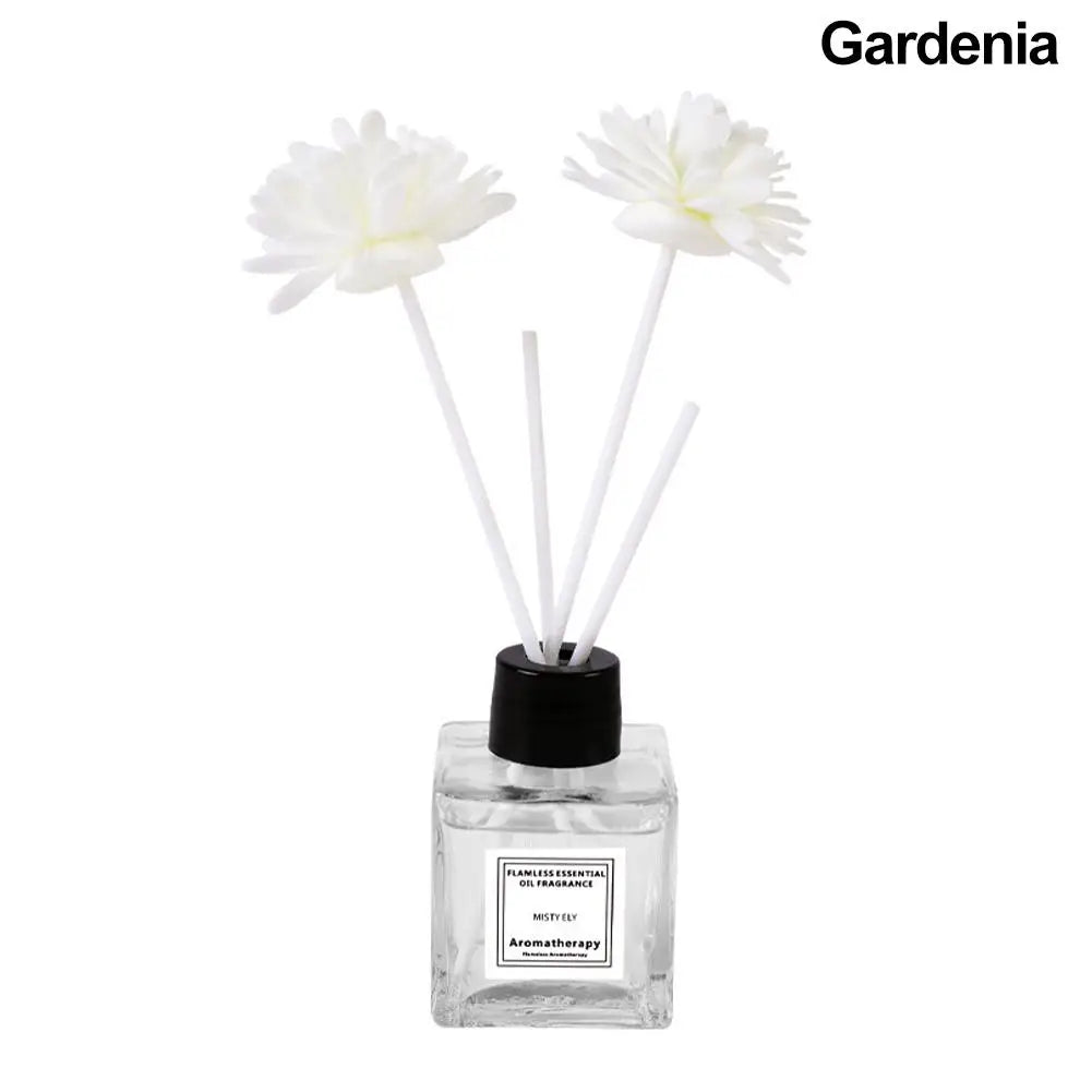 50ml Natural Essential Oil Air Freshener Flameless Home Fragrance Aromatherapy Oil with Reed Diffuser Stick Liquid Air Freshener