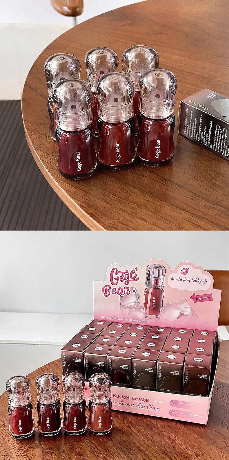 Moisturizing Plump Lips Mirror Effect Lip Color Non Greasy Texture Liquid Lip Pigment Not Easy To Stick Lightly Lip Glaze