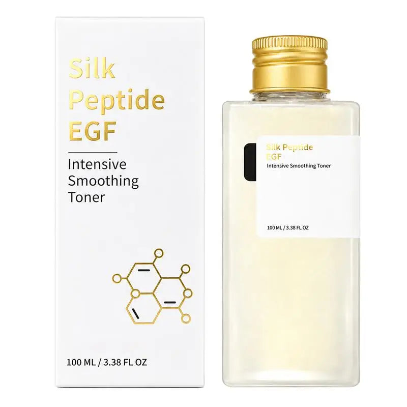 Silk Peptide EGF Smoothing Toner Revitalizing Hydrating Soothing Essence Water Improves Rough Skin Moisturizing Facial Toner