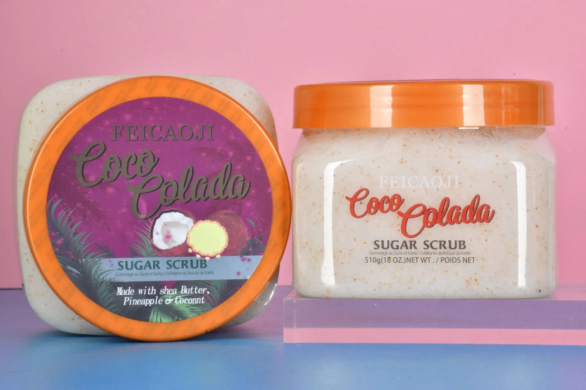 Shea Sugar Body Scrub Coconut Watermelon Rose Alpha Arbutin Hydrating And Exfoliating Scrub for Nourishing Includes Loofah Tool