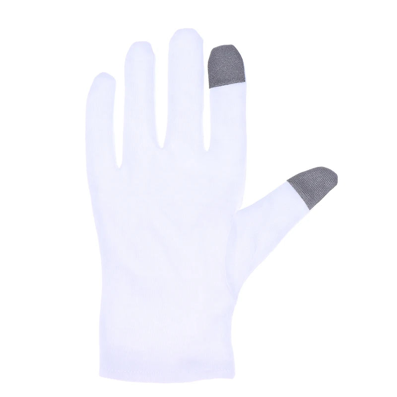 Soft Cotton Moisturizing Gloves For Dry Cracked Hands Bedtime Spa Treatment Lotion Locking Exfoliating