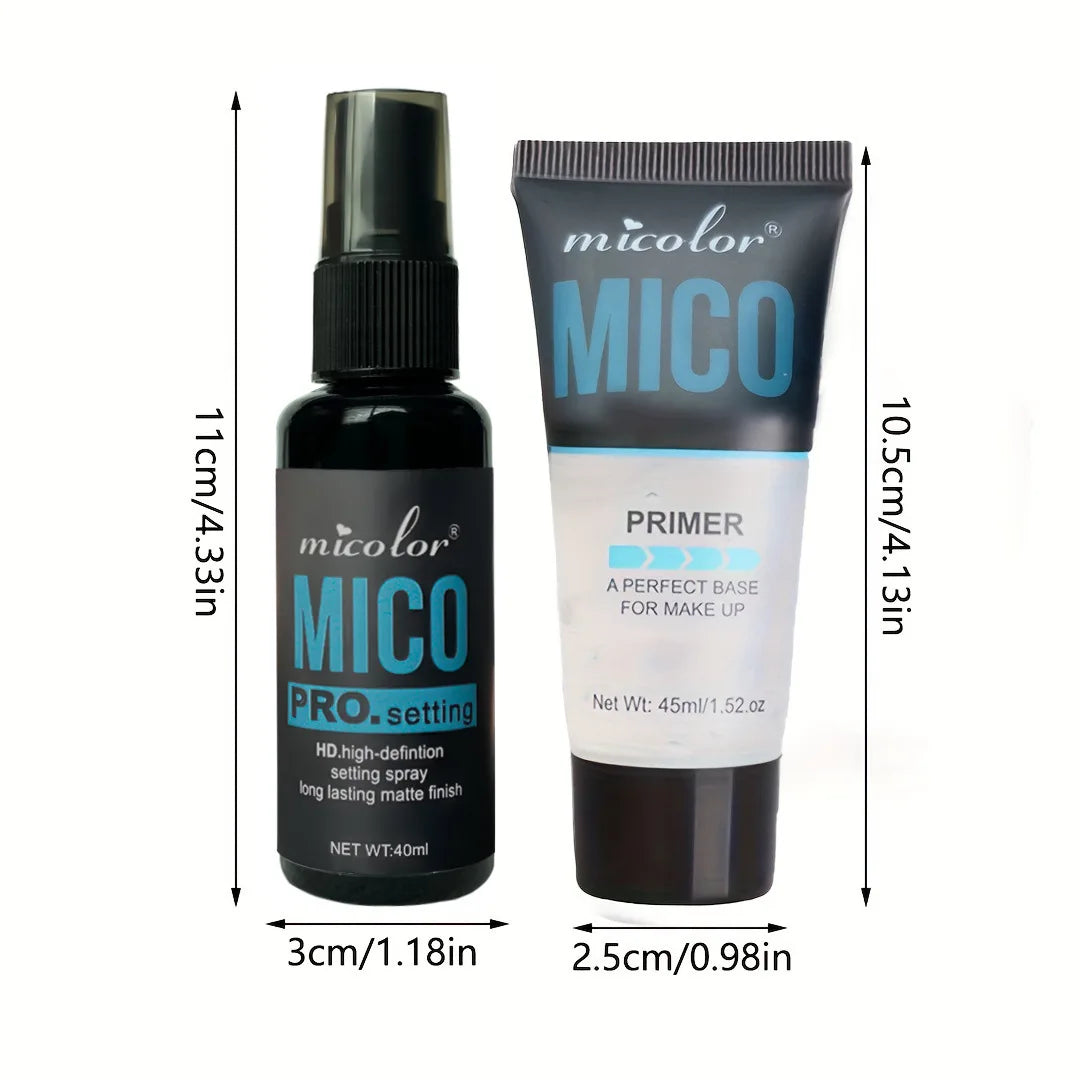 Transparent Jelly Primer Makeup Base Color Rendering Long Lasting Makeup Holding Pre Makeup Base Cream & Makeup Setting Spray