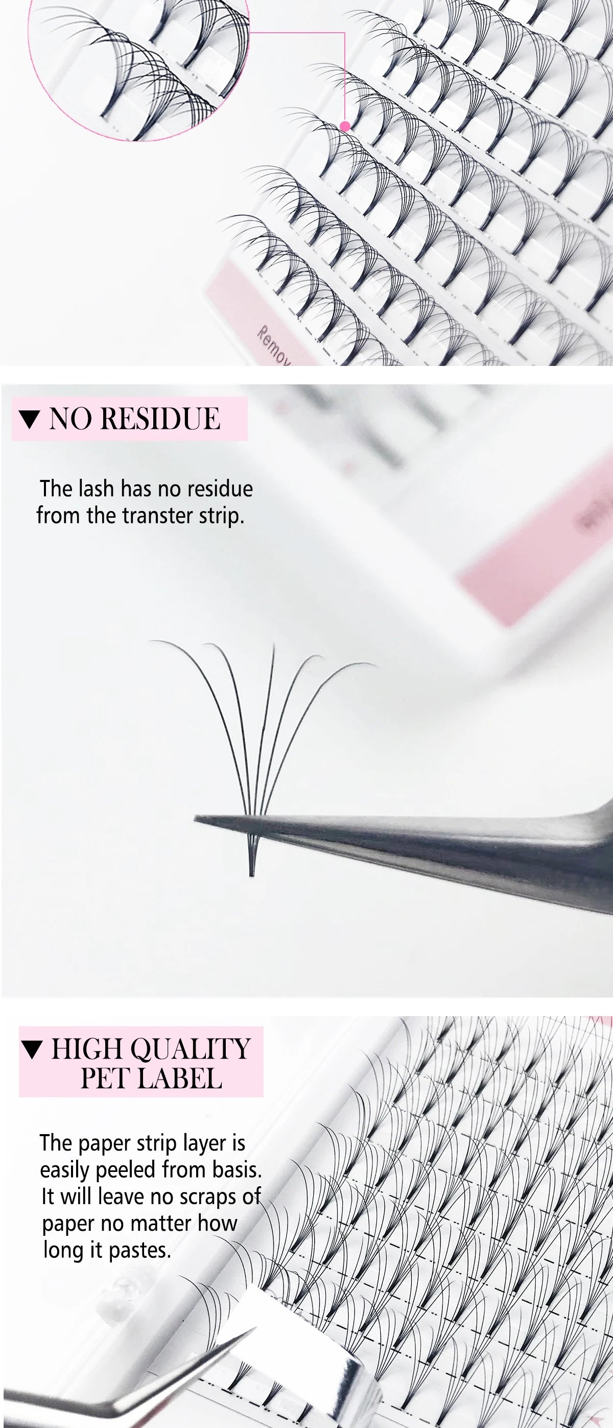 CoMango Premade Volume Fans Short Stem Russian Eyelash Extensions Wide Fans 3D 4D 5D 6D 8D 10D Faux Mink Lashes Wholesale