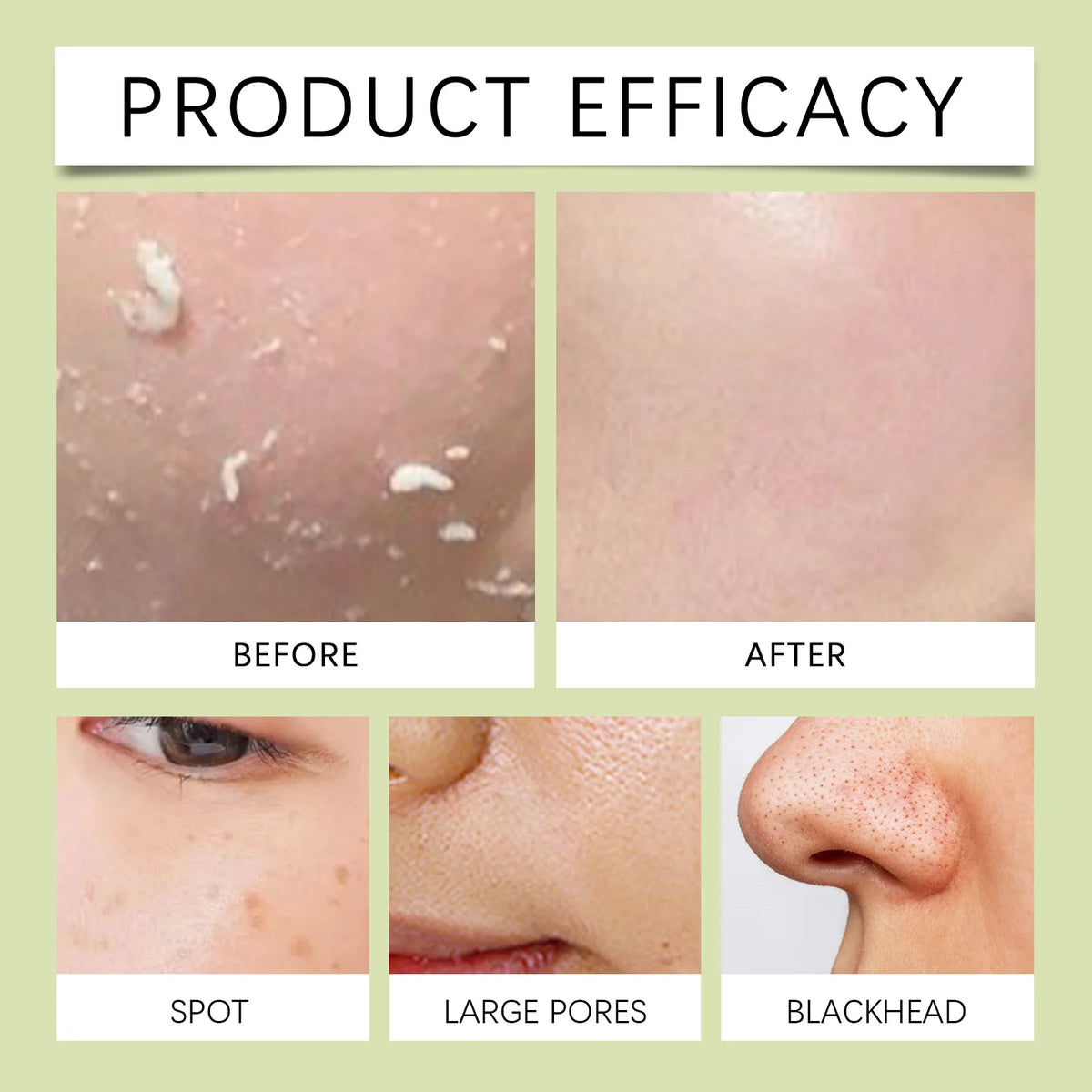 Green Tea Facial Scrub Deep Pore Cleansing Hydrating Blackhead Removal Dead Skin Gentle Exfoliating Scrub Skin Renewal Skin Care