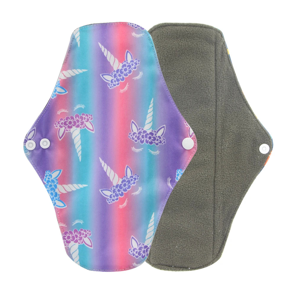 Reusable Organic Cotton Menstrual Pads Sanitary Napkins Washable Menstrual Sanitary Pad Women Cloth Menstrual Pad Period Pads