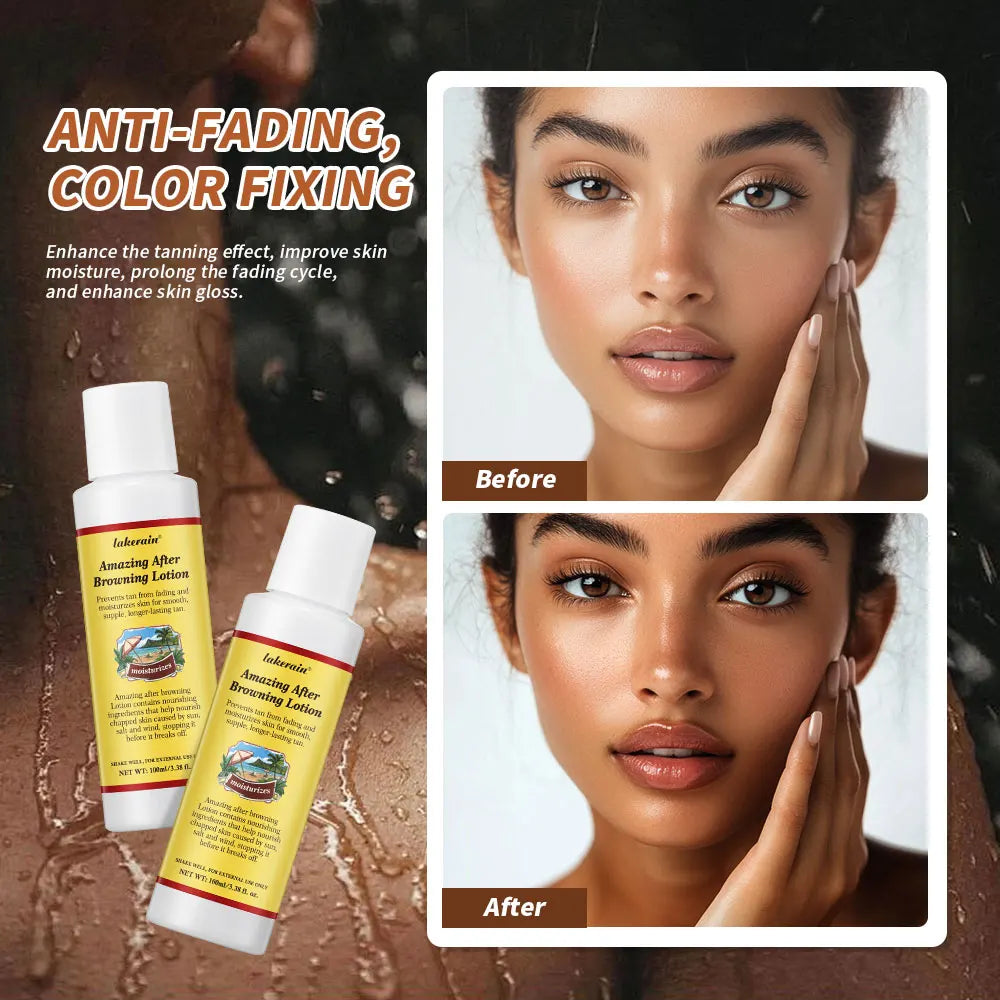 Self-tanning Lotion Waterproof Sweat Proof Colorfast Long-lasting Brown Skin Effect Coconut Flavor Gorgeous Tan Skin Lotion