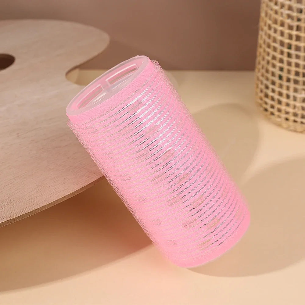 Self-Adhesive Hair Rollers Portable Lazy DIY Magic Styling Tools Home Use Pink Hair Roller Bang Beauty Braiders Hairdressing