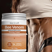 Bee Venom Firming Abdominal Cream - Plant-Based, Moisturizing and Hydrating, Contains Hyaluronic Acid, Suitable for All Skin Types, Gentle on Sensitive Skin, Turmeric Skincare