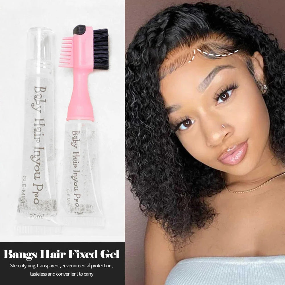 Edge Brush with Gel Dispenser Double Sided Edge Control Hair Comb Brushes for Women Girls Natural Styling Hair Edge Brushes Comb